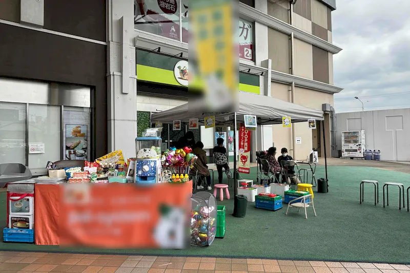 【あびこショッピングプラザ】プロモーションやワークショップトに適した地域密着型の商業施設1Fにある屋外イベントスペース（1Fガーデンコート/わくわく広場）