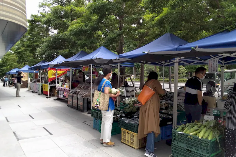【四ツ谷駅2分／毎月第1・第3水曜】食品・雑貨に最適！いつでも憩いと賑わいで溢れる施設コモレ四谷1階のマルシェスペース『コモレ四谷マルシェ』