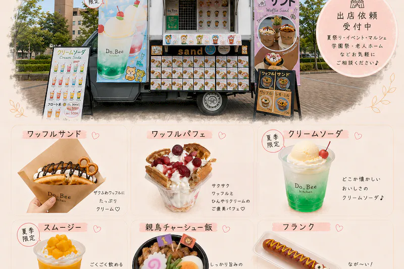 【ダイナム岡山笠岡店ゆったり館｜割引キャンペーン実施中】キッチンカーやプロモーションに最適なアミューズメント施設のイベントスペース（駐輪場横）