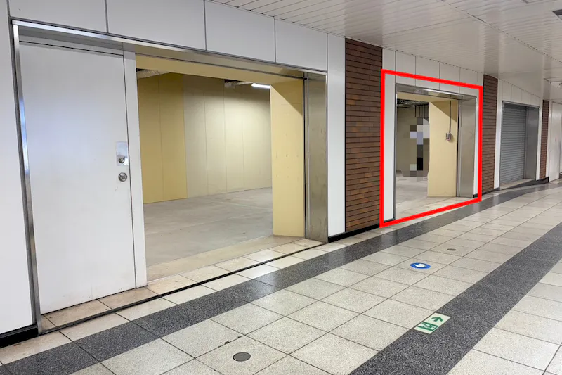 【横浜市営地下鉄ブルーライン関内駅・改札外B区画（中央）】物販、食物販のポップアップストアに最適な人通りの多い改札外イベントスペース
