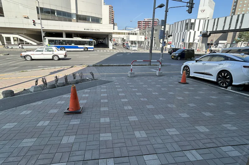 【ホクノー新札幌店】キッチンカー出店に最適な入口横屋外スペース