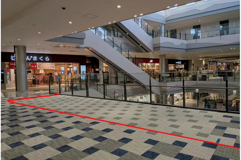 【イオンモール四條畷】３階イオンスタイル前ブリッジ