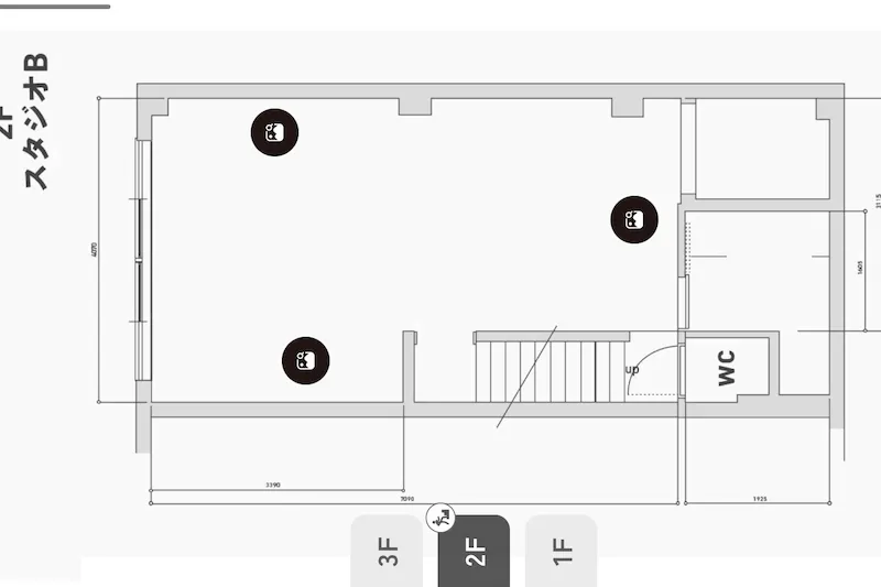 【松屋町駅6分】ポップアップや展示会に最適な白壁3階フロアをすべて利用可能な路面スペース