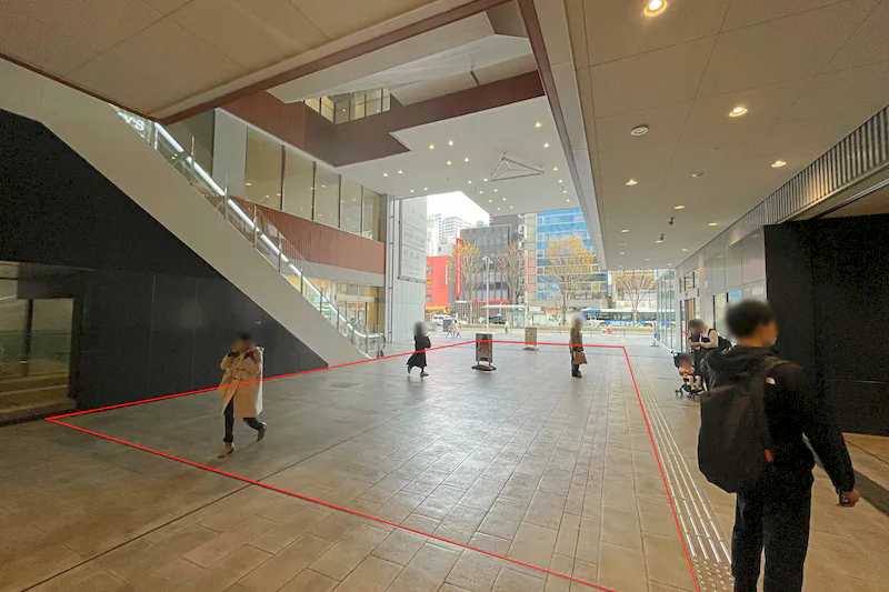 【大宮門街／大宮駅3分】車両展示会等のプロモーションイベントや大型ポップアップに最適な都市型商業施設の軒下にある半屋外スペース