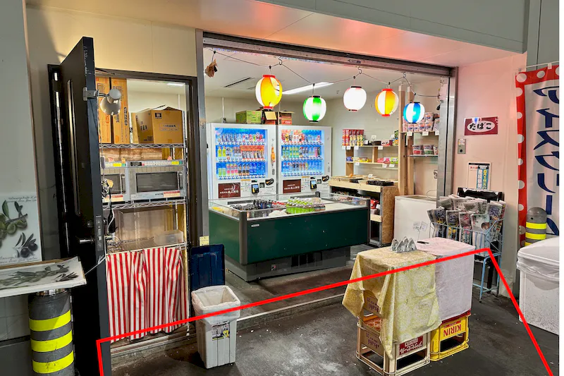 【豊洲市場内】販促・PR・食物販に最適なトラフックが多い豊洲市場の仲卸業者フロア売店前スペース