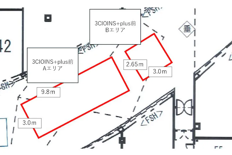 【イオンモール堺鉄砲町】1F 3COINS+plus前（Aエリア）※イオンスタイル寄り