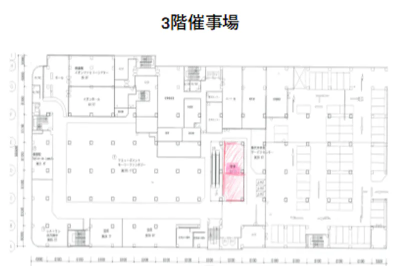 【イオン能代店】3F催事場脇 販促プロモーションに最適なスーパー店内催事イベントスペース