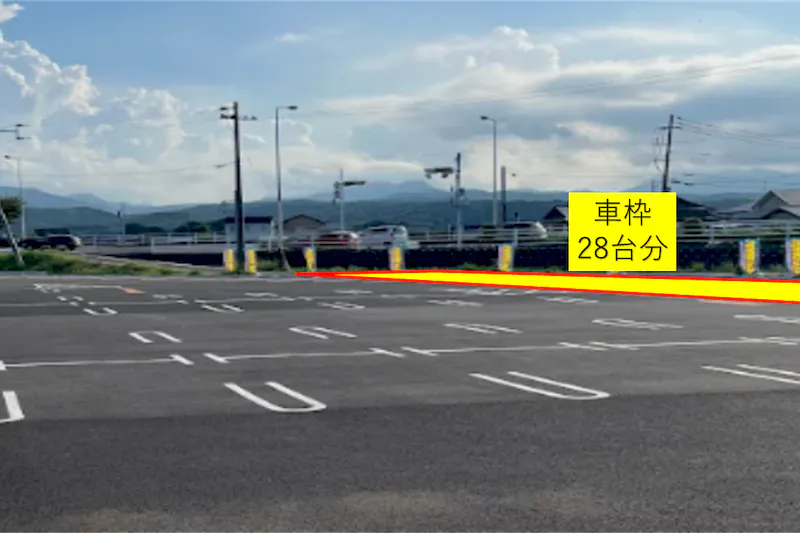 【スーパーセンタートライアル上毛店】【中スペース】駐車場スペースB_10号線側駐車場内　※電源なし