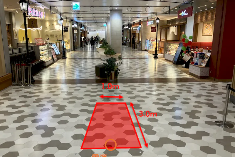 【ららぽーとTOKYO-BAY】北館3F　グルメストリート　中央部