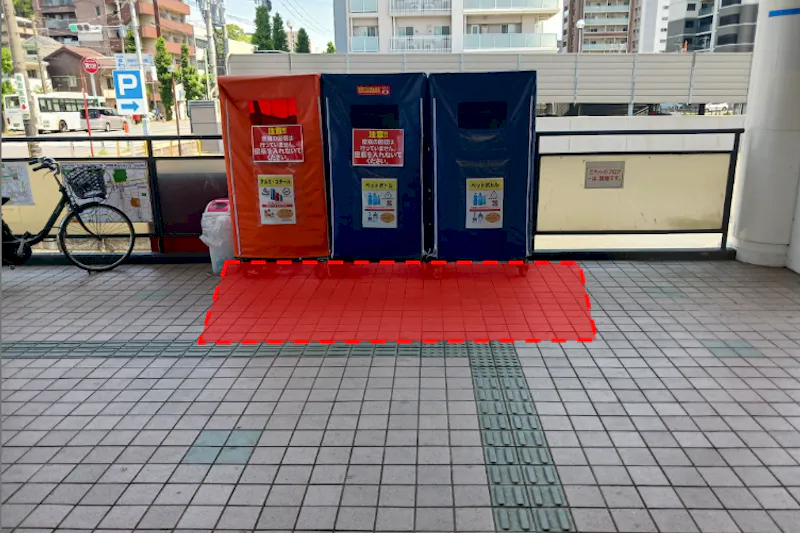 【スピナ到津店】エントランス・駐車場（エントランス横） キッチンカー出店に最適なスーパー屋外催事イベントスペース