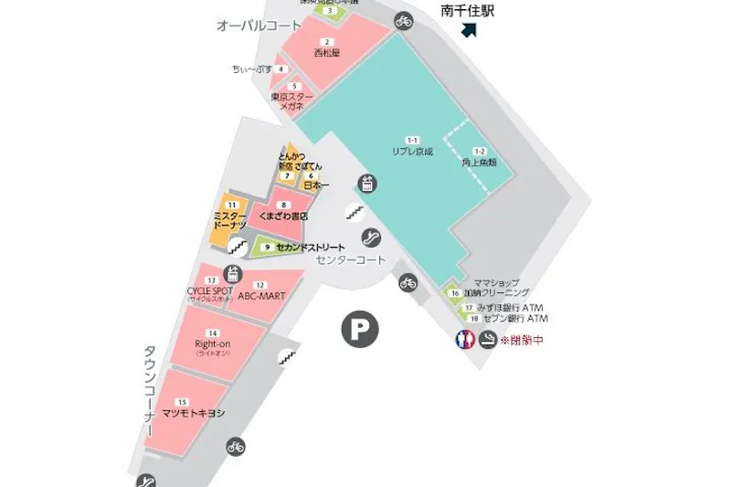 【LaLaテラス南千住】1階 オーバルコート(ドナウ通り側広場)