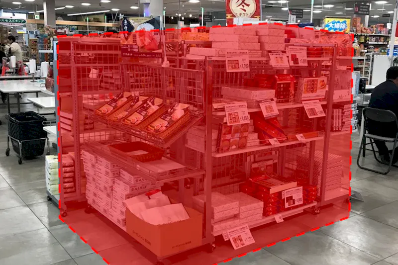 【西友　岩村田相生店】店内レジ前　プロモーション用途や物販、食物販のポップアップストアに最適なスーパー店内催事イベントスペース