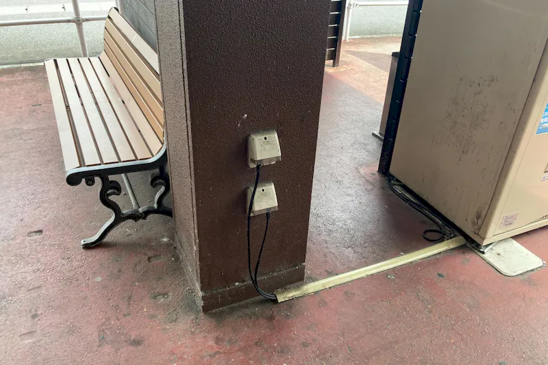 【イオンタウン伊賀上野】電子タバコのPR等のプロモーションイベントに最適な敷地内にある喫煙スペース横にある屋外スペース