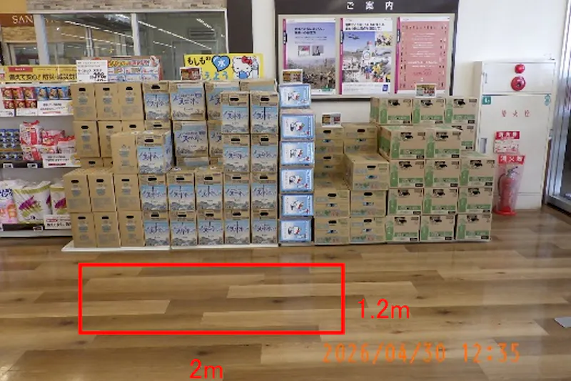 【マックスバリュ十文字南】インストアベーカリー側 販促プロモーションに最適なスーパー店内催事イベントスペースの画像