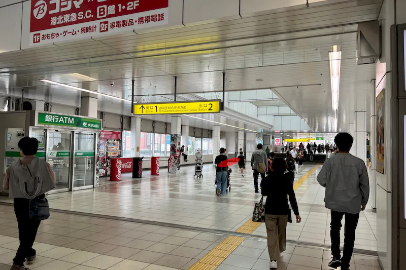 【横浜市営地下鉄ブルーラインセンター南駅】各種プロモーションや物販、食物販のポップアップストアに最適な人通りの多い改札外イベントスペース