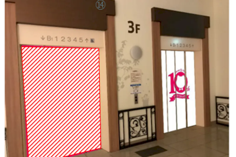 【あべのキューズモール】あべのキューズモール【メディア】「③エレベーター」