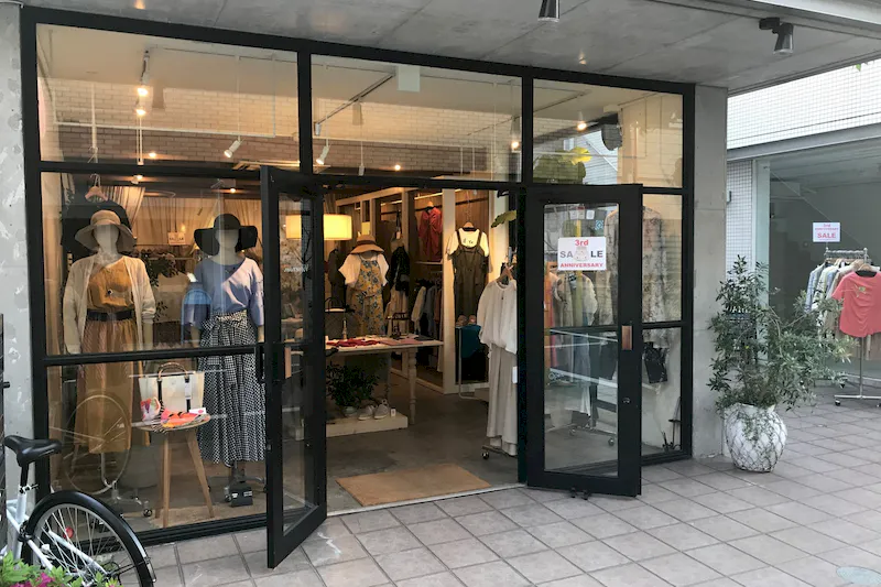 【自由が丘駅3分】婦人服セレクトショップinshopでのポップアップストアにご利用いただけます