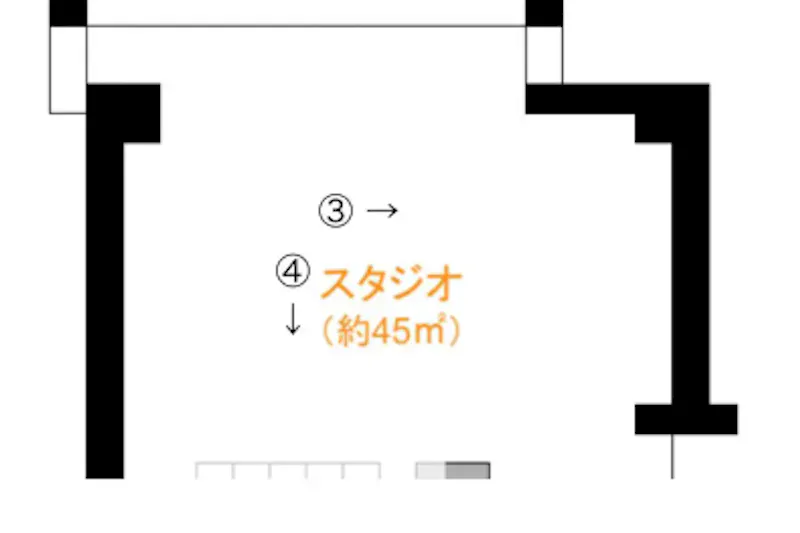 【恵比寿駅5分】展示会やポップアップ、撮影などに適したスタイリッシュな打放しの建物の中にあるイベントスペース