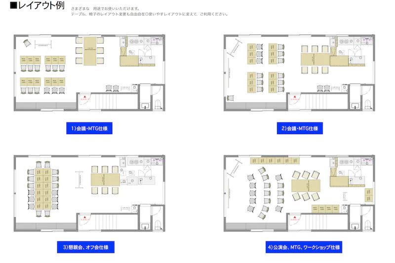 【龍ケ崎市駅徒歩5分】会議、ワークショップ、懇親会などに最適なミニキッチン付きスペース！2023年3月9日新規OPEN！