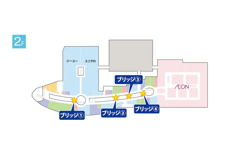 【イオンモール堺北花田】ブリッジ④　カラースタジオ前