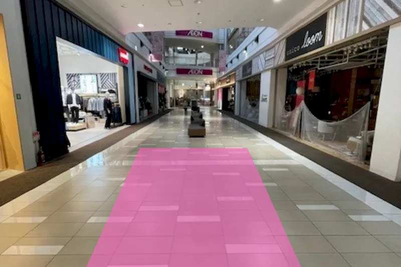 【イオンモール堺北花田】通路③　リーバイス前