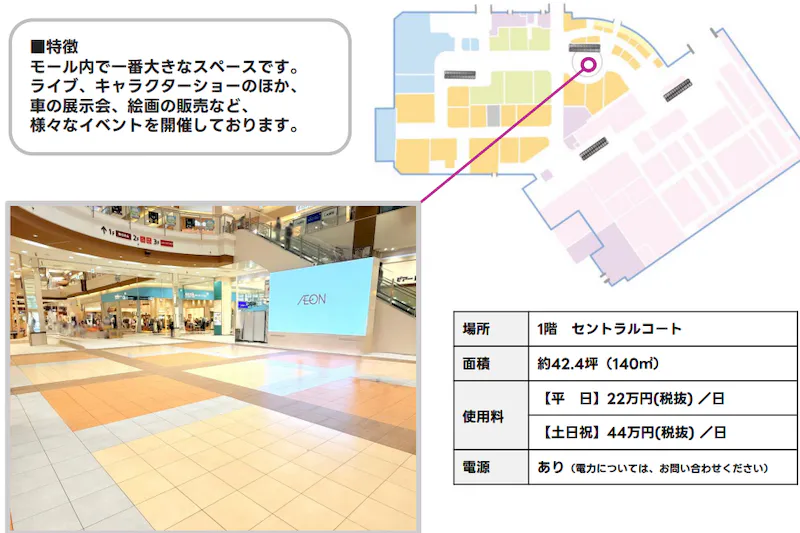 【イオンモール北戸田*】1F　セントラルコート