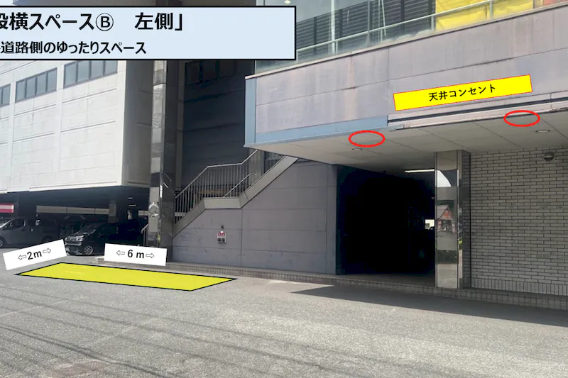 【スーパーセンタートライアル西港店】階段横スペースⒷ　左側