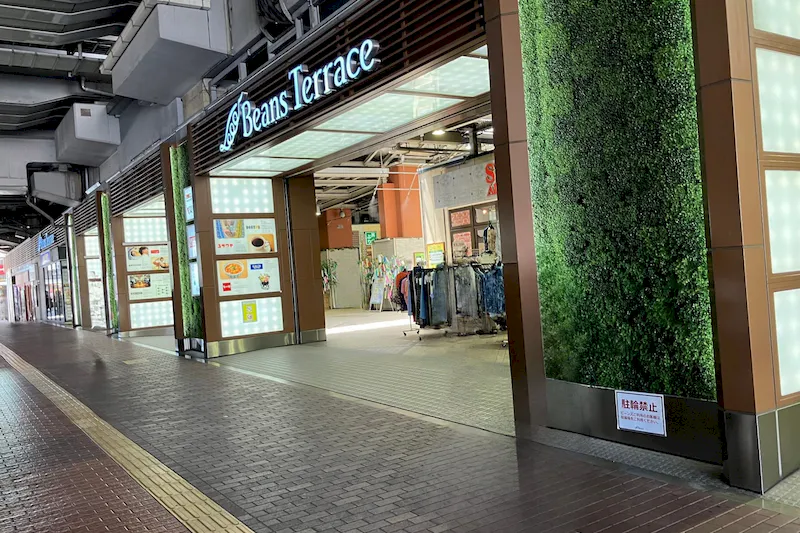 【ビーンズ赤羽A】赤羽駅直結施設で車両を使用したPR出店者を募集！高架下で雨に濡れずに出店可能