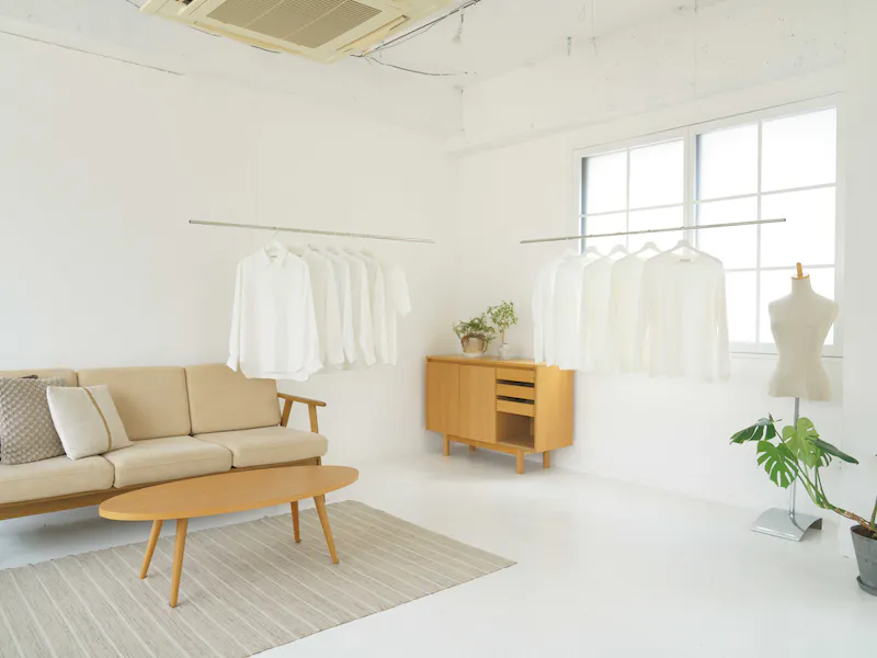 吊りポール180cm幅×8本（1本あたり耐荷重10kg。無料）