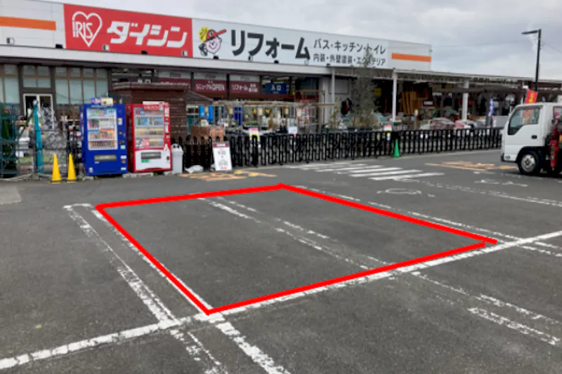 【ダイシン泉店】駐車場　キッチンカーの出店やテント形式のイベント実施に最適な屋外の催事イベントスペース