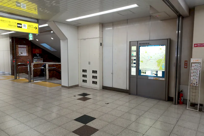 【常盤平駅】（改札外）食物販やポップアップストアに最適な人の流動が多い改札前コンコース
