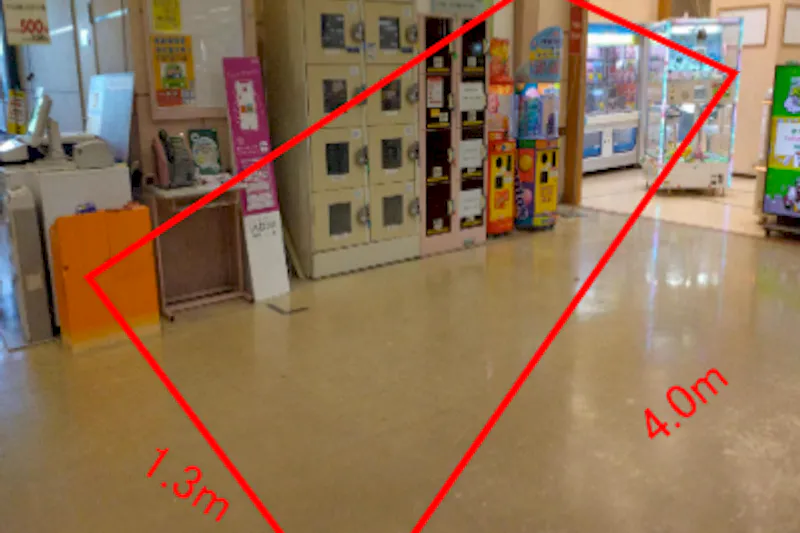 【イオン中仙店】イオン中仙店_1Fお客さまロッカー前 販促プロモーション出店に最適なスーパー店内催事イベントスペースの画像