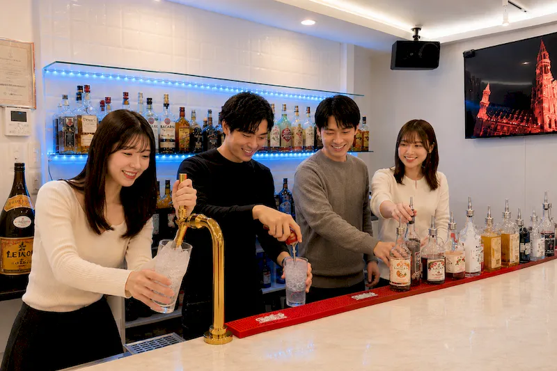 【心斎橋駅5分】ロケや撮影会等の撮影用途やオフ会等のイベント、オフサイトミーティングに最適なオーセンティックなバースペース