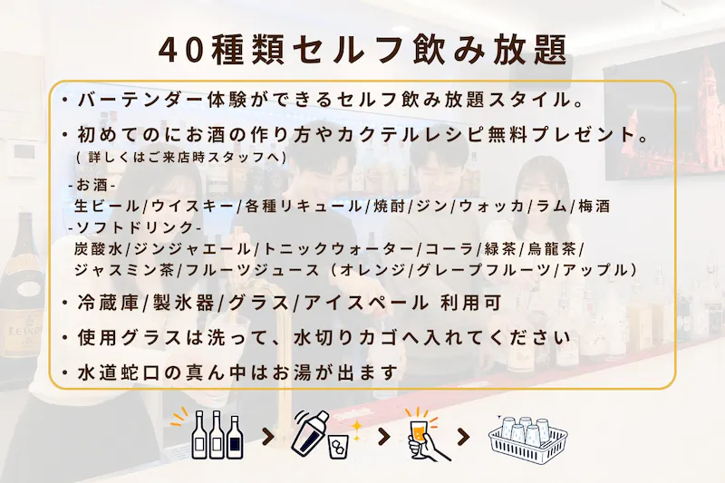 【心斎橋駅5分】ロケや撮影会等の撮影用途やオフ会等のイベント、オフサイトミーティングに最適なオーセンティックなバースペース