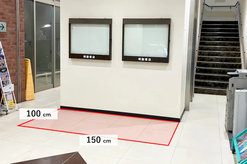 【明屋書店MEGA新下関店】新下関駅から13分！プロモーションや物販に最適な書店エントランスの催事スペースの画像