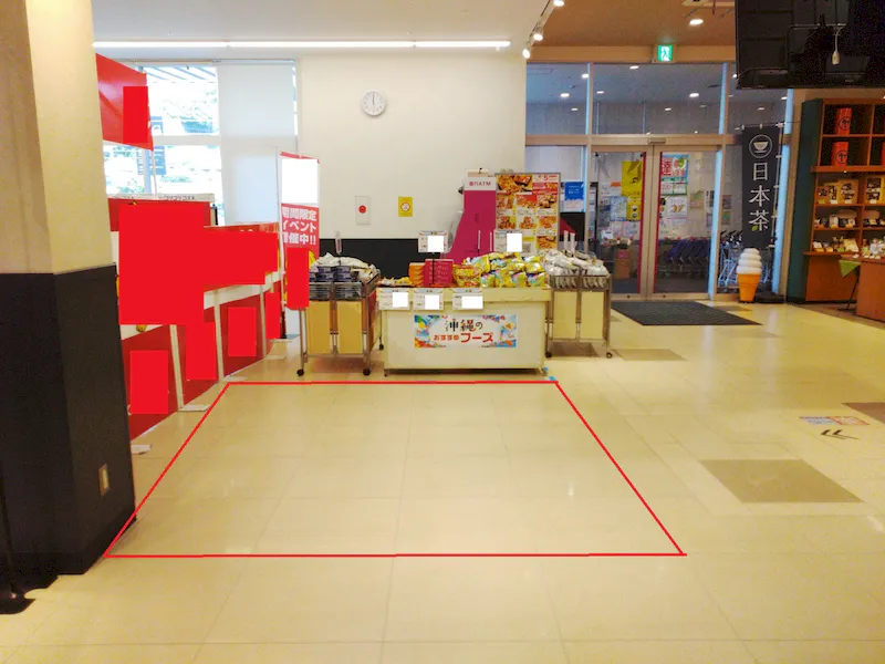 【イオンなかま店（福岡県）】食品レジ横催事場　B区画　催事スペースの画像2