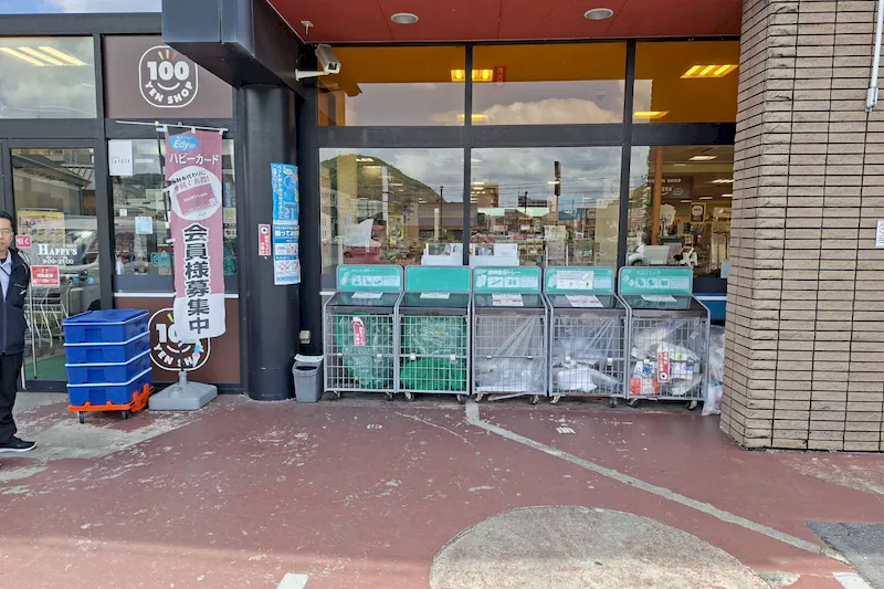 【天満屋ハピーズ京山店】正面横 各種プロモーション、会員獲得イベントに最適な屋外催事イベントスペースの画像