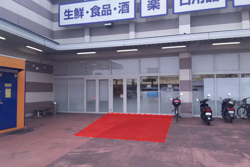 【ミスターマックス 熊本インター店】宝くじ横 物販用途に最適な総合ディスカウントストアの催事イベントスペース