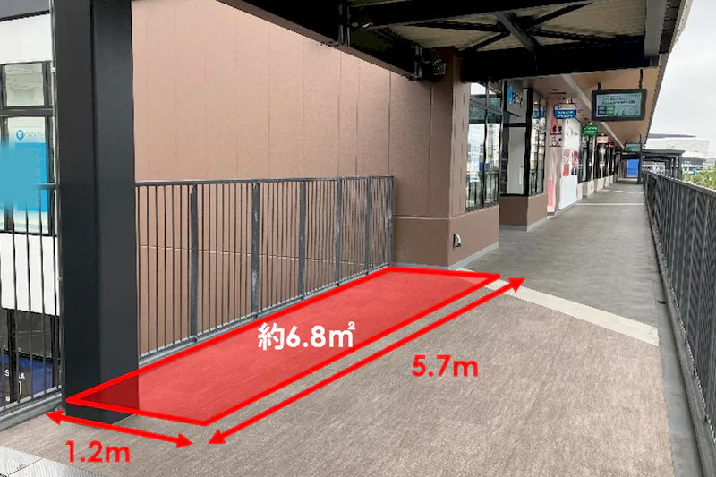 【ららテラスTOKYO-BAY】2F　通路(中央)