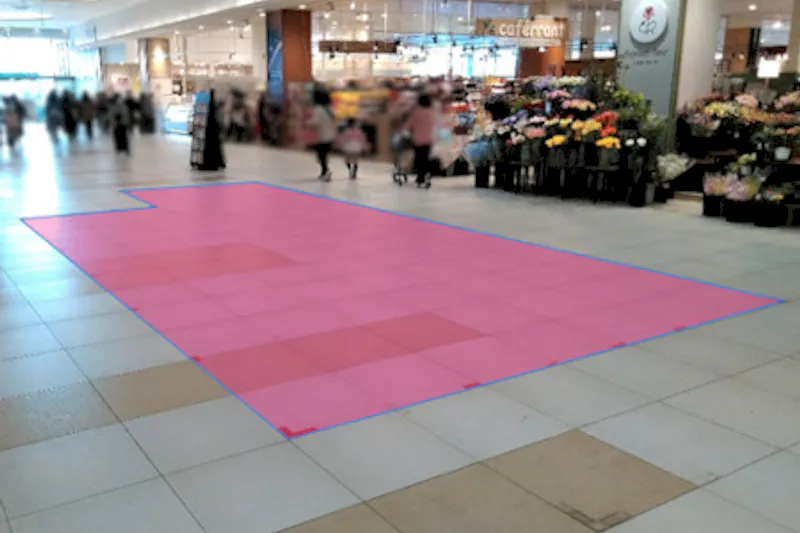 【イオンモール土浦*】１Fイオン前通路の画像