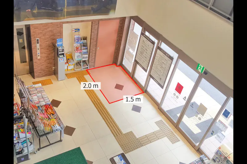 【明屋書店MEGA大内店】プロモーションや物販に最適！県内屈指の大型書店正面入口横にある催事スペースの画像