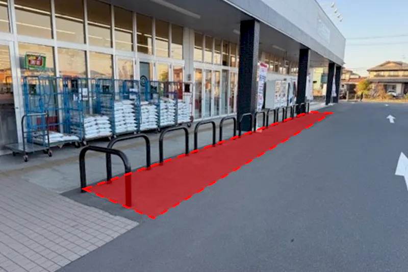 【西友　吉岡店】屋外駐車場　キッチンカー、食物販のポップアップストアに最適なスーパー屋外駐車場の催事イベントスペース