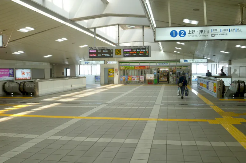 【八千代台駅】食物販やポップアップストアに最適な人の流動が多い改札前コンコース