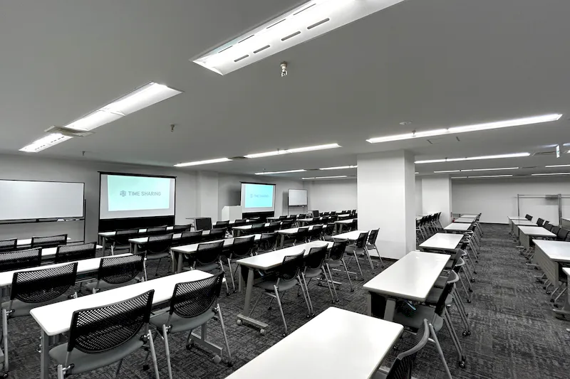 【TIME SHARING 虎ノ門PFビル B1F｜虎ノ門ヒルズ駅3分】174名着席のイベントスペース