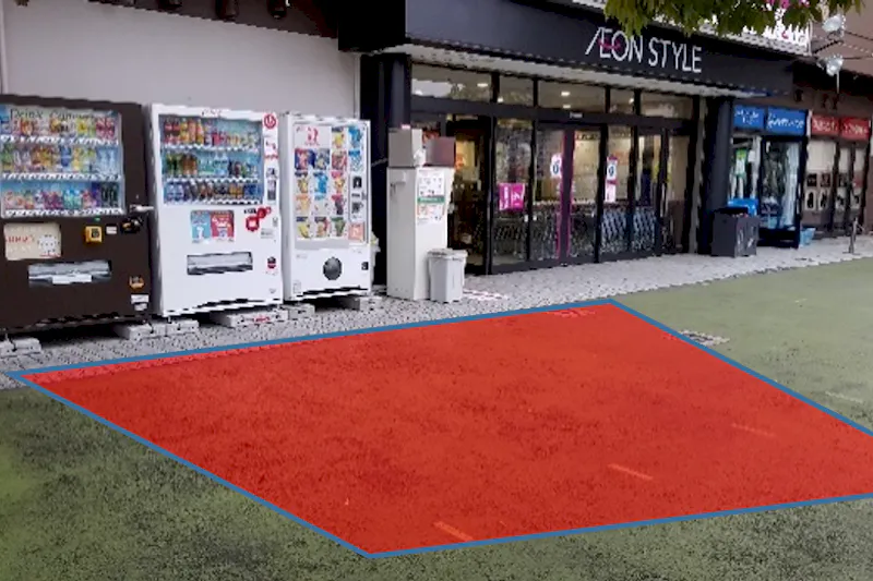 【イオンスタイルせんげん台】各種プロモーションや物販、食物販のポップアップストアに最適な1F駐車場側の屋外イベントスペースの画像