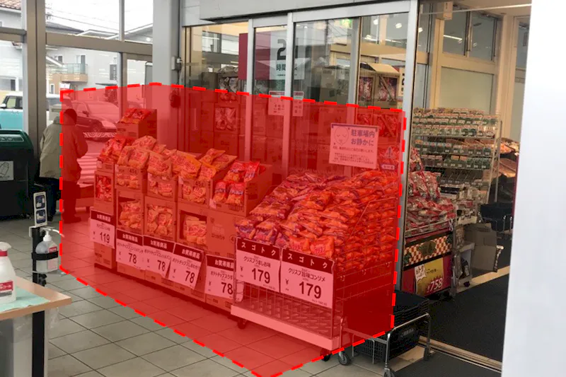 【西友　西尾張部店】風除室　プロモーション用途や物販、食物販のポップアップストアに最適な催事イベントスペース