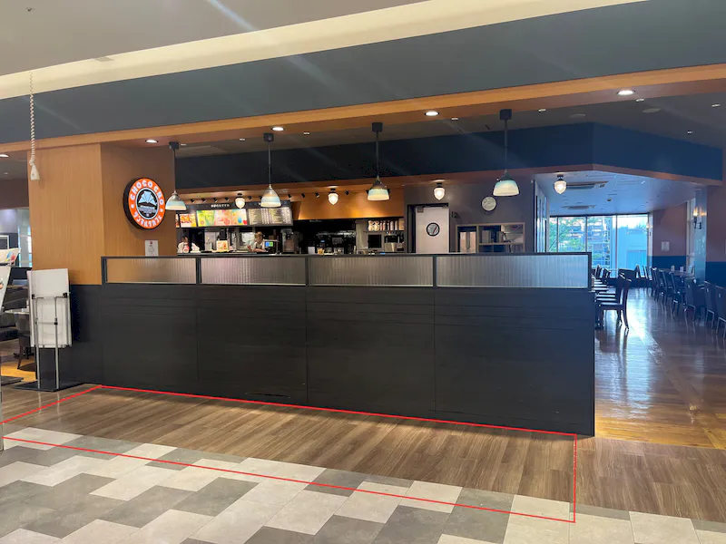 【ノースポート・モール】「1F-2区画(サンマルクカフェ前)」施設出入り口すぐ、食品スーパー前の食物販、PR催事に最適なイベントスペースの画像2