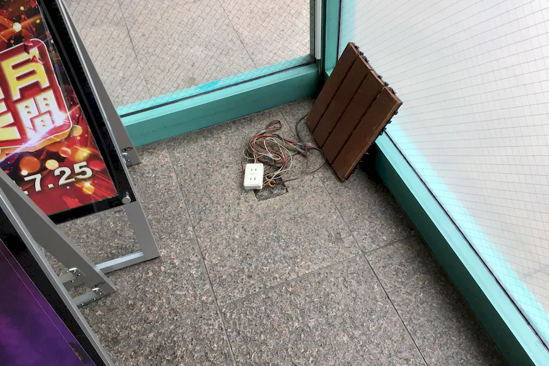 【ダイナム白石店｜割引キャンペーン実施中】キッチンカーやプロモーションに最適なアミューズメント施設のイベントスペース(出入口前）