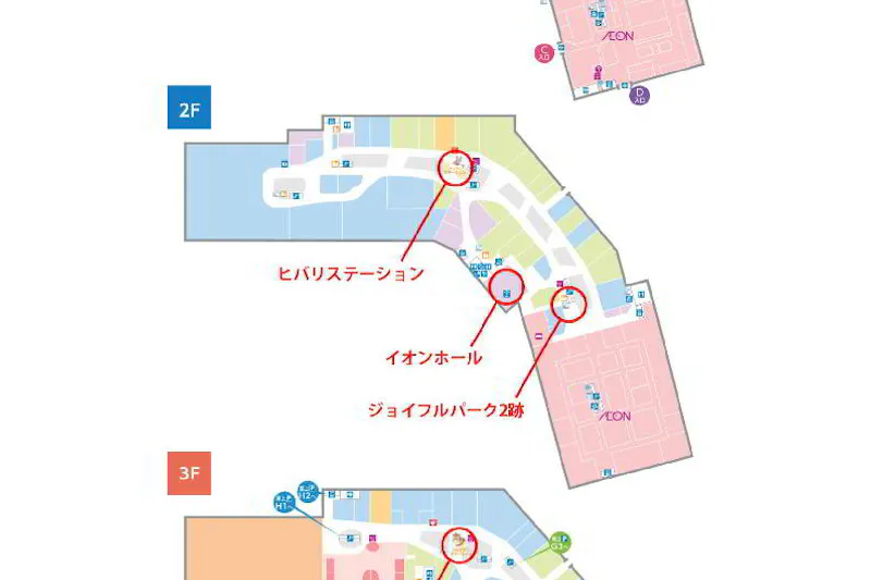 【イオンモール東員】1階　コスモスコート1/3（エスカレーター前）