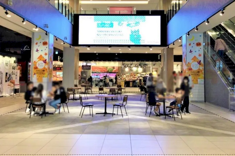 【イオンタウンふじみ野】大型のPRイベント等に最適な地域密着型のショッピングセンター1階中央に位置した視認性高い大型イベントスペースの画像